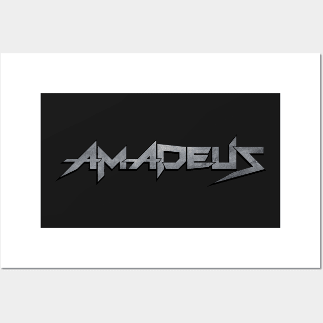 Wolfgang Amadeus Mozart logo Wall Art by HelenaCooper